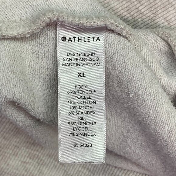 Athleta Women's Balance Stretch Heathered Full Zip Thumbhole‎ Sweatshirt Size XL - Picture 8 of 13